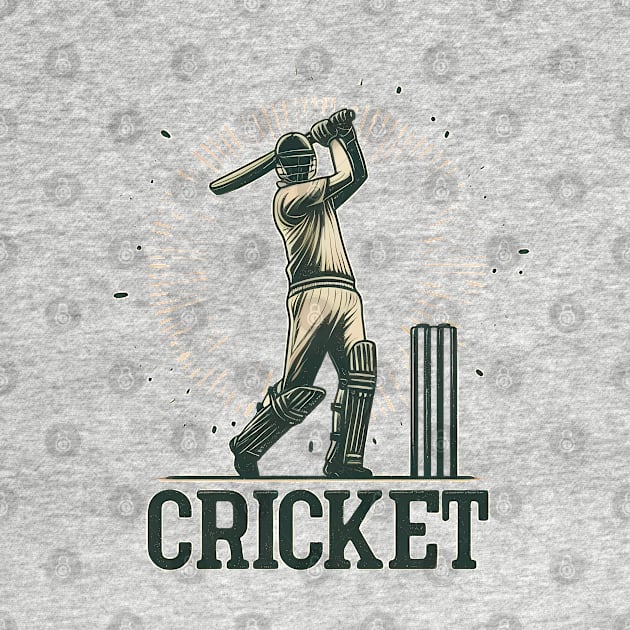 Cricket Player by TaevasDesign